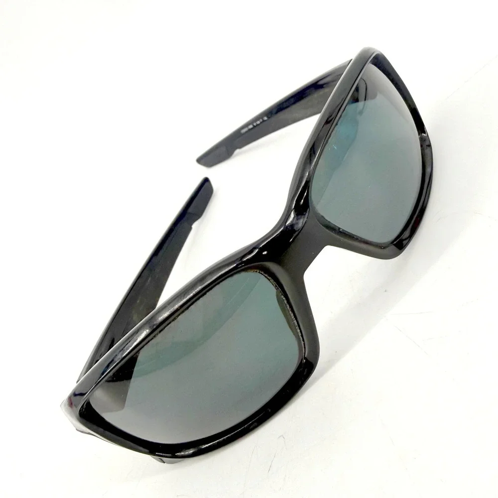 Oakley Straightlink Sunglasses Mens 61mm Black Rectangular Wrap *Scatched